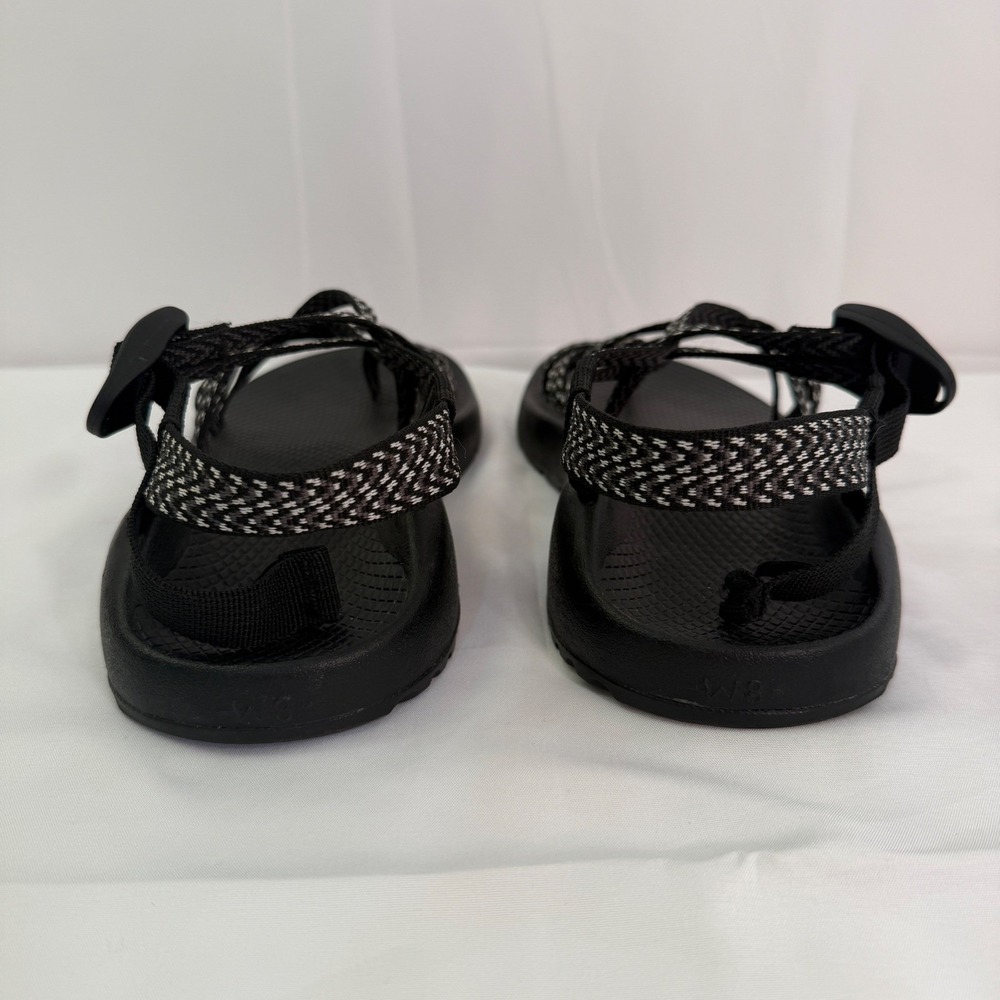 Chaco Z Cloud 2 Sandals Womens 8 Black White Strappy Toe Loop J106266W - Picture 6 of 11